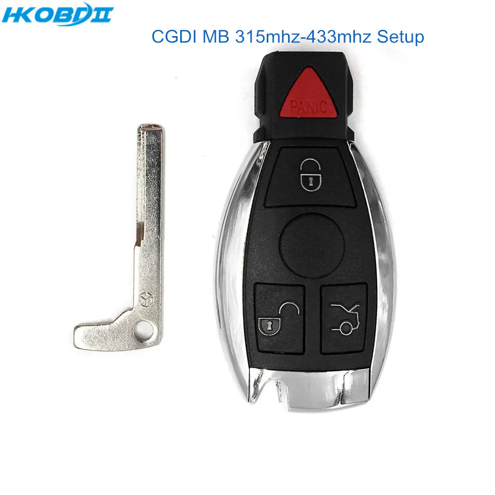 HKOBDII CGDI MB ключи для Mercedes-Benz Van power slide двери автоматические 315 mhz-433 mhz Настройка с 200 points Bouns многоразовый ключ - Количество кнопок: CGDIMBFullkey