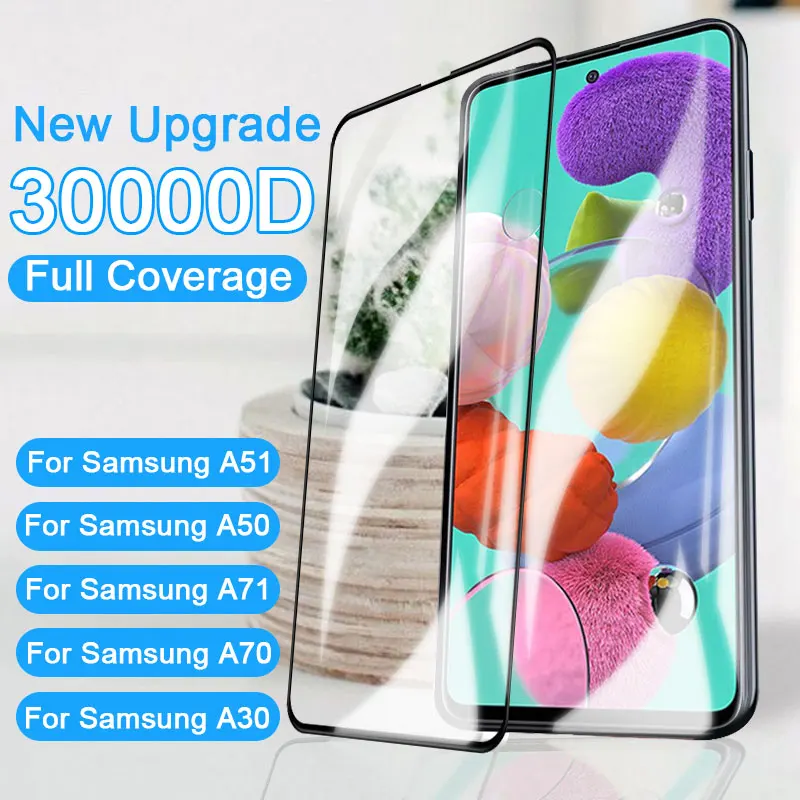 Защитное стекло для Samsung Galaxy A50 A51 A71 A60 A70 A30 A01 M10 M20 M30 A90 A40 A20 A10|Защитные стёкла и