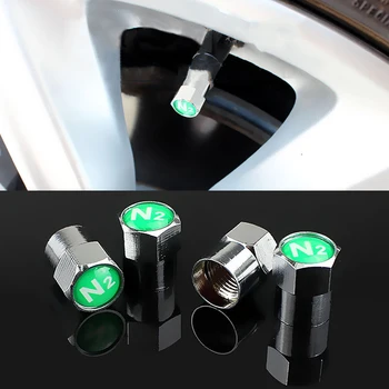 

Car Styling For Nissan X-trail Qashqai Chevrolet Aveo Cruze for N2 Logo Car Wheel Tire Valve Caps Air Stem Caps Auto Decoration