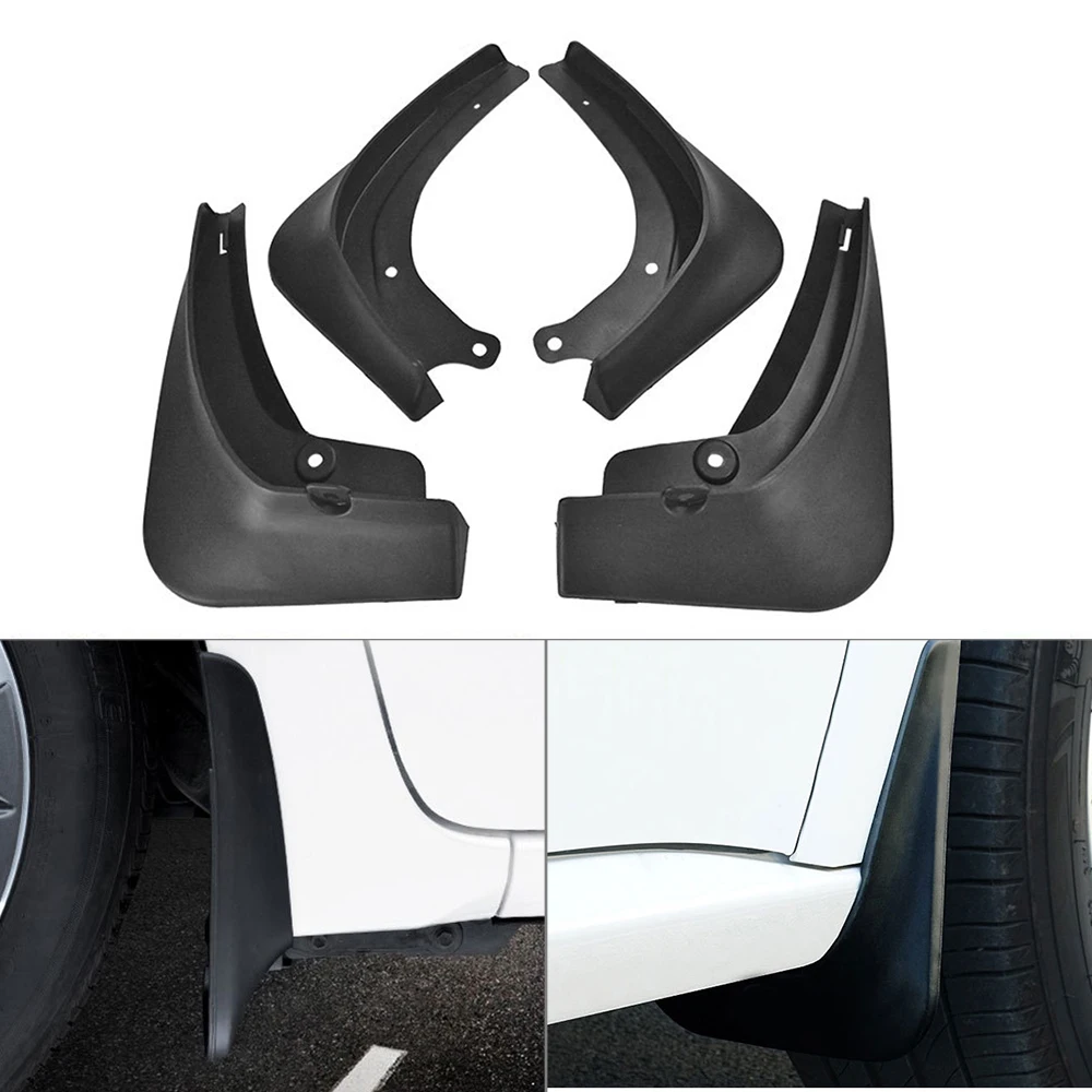 4pcs/set Car Mud Flaps Front Rear Mudguard Splash Guards Fender Mudflaps For Tesla Model 3 + Fixing Screw | Автомобили и