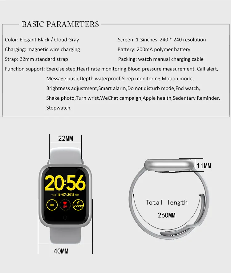Водонепроницаемые Смарт-часы, Bluetooth, умные часы для мужчин и женщин, пульсометр, кровяное давление, умный браслет, часы для плавания, для Android IOS