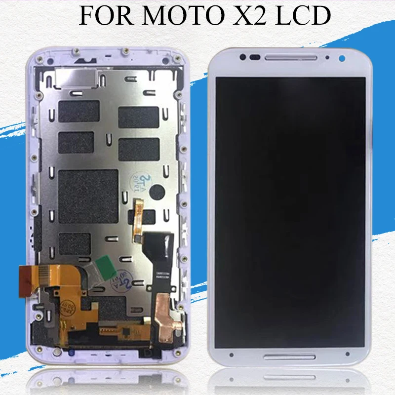

Dinamico XT1097 Display For MotoRola Moto X2 Display With Touch Screen Digitizer Assembly 5.2Inch Xt1092 Xt1095 Lcd With Frame