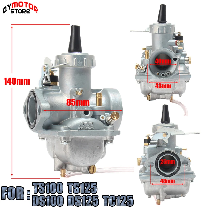 Карбюратор для мотоцикла 25 мм Suzuki TS125 TS125N TC125 DS125 TS100 DS100|Карбюратор| |