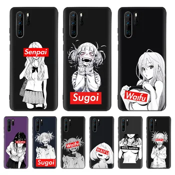 

Sugoi Senpai Anime Waifu Case For Huawei P40 P30 P20 P10 Mate 30 20 10 Pro Lite P Smart Plus + Z Cover Phone Shell Coque
