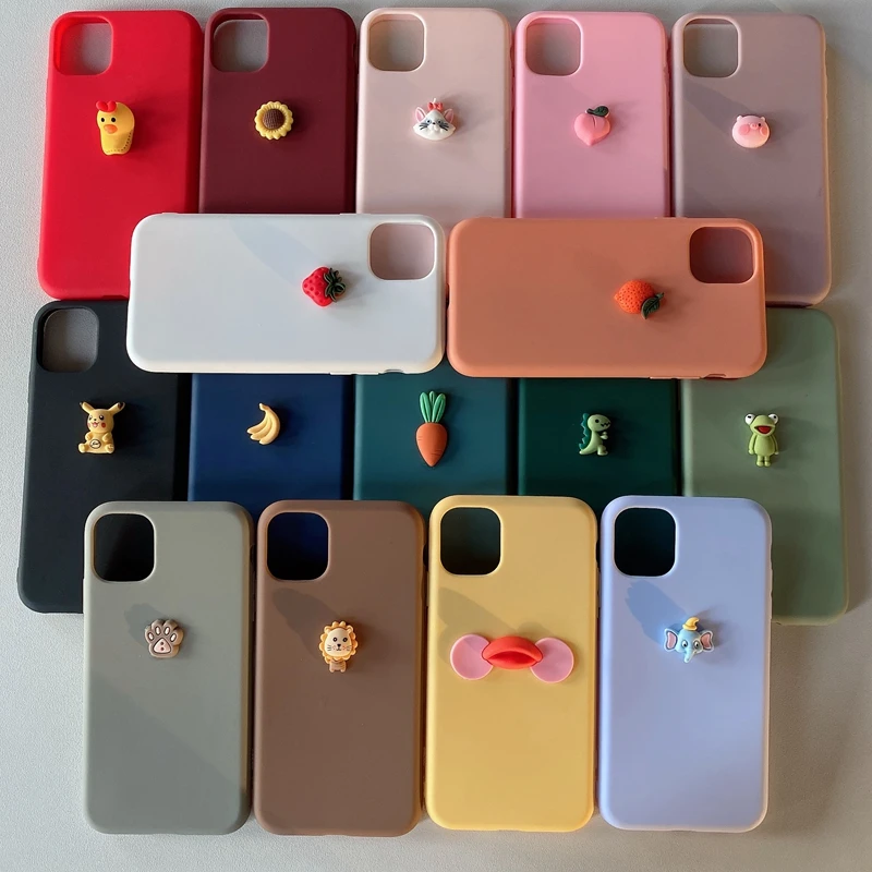 

3D Cute Cat Silicone Case For Xiaomi Mi CC9 Pro CC9E A2 A3 Lite 5X 6X Max 2 3 Mix 2S Pocophone F1 Soft TPU Phone Case Cover Etui