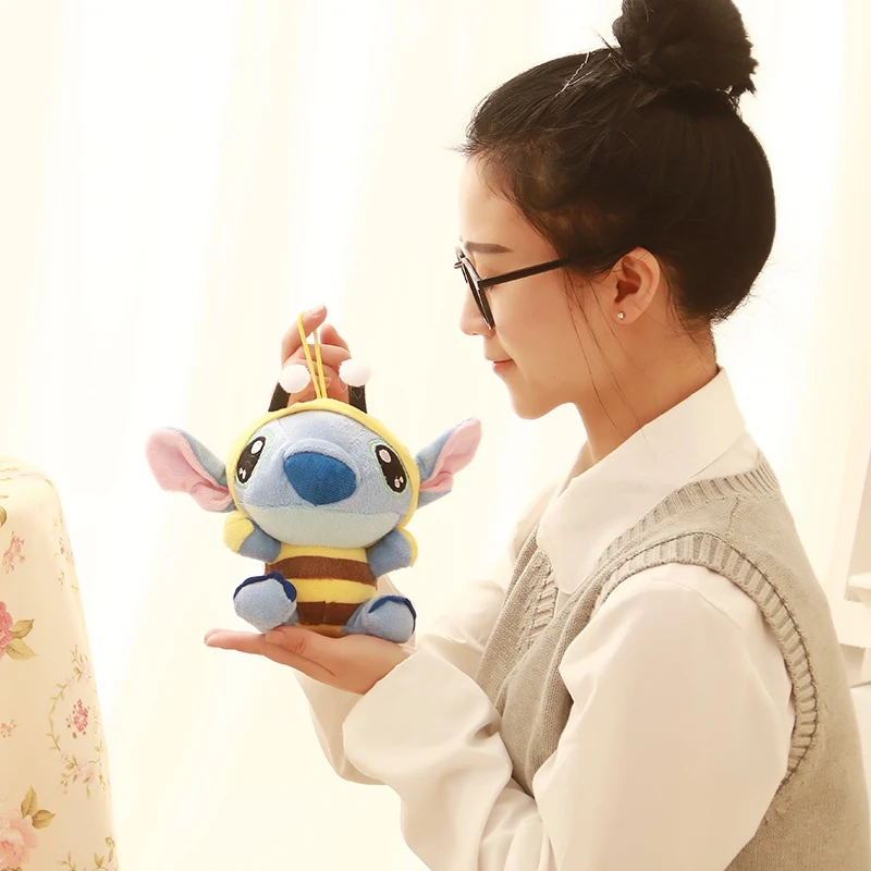 New style cute stuffed animal stuffed animal Steve transforms into a small bee doll pillow hanging pendant decoration rag doll s