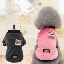 Nuevo abrigo de perro a cuadros con capucha chaqueta para mascota cachorro invierno traje cálido ropa para mascotas ropa para perros(China)
