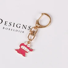 Ins Корейский мультфильм модный креативный розовый брелок для