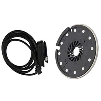 

ELOS-Electric Bicycle Pedal 12 Magnets E-Bike PAS System Assistant Sensor Split Type Speed Sensor Black Color KT-D12