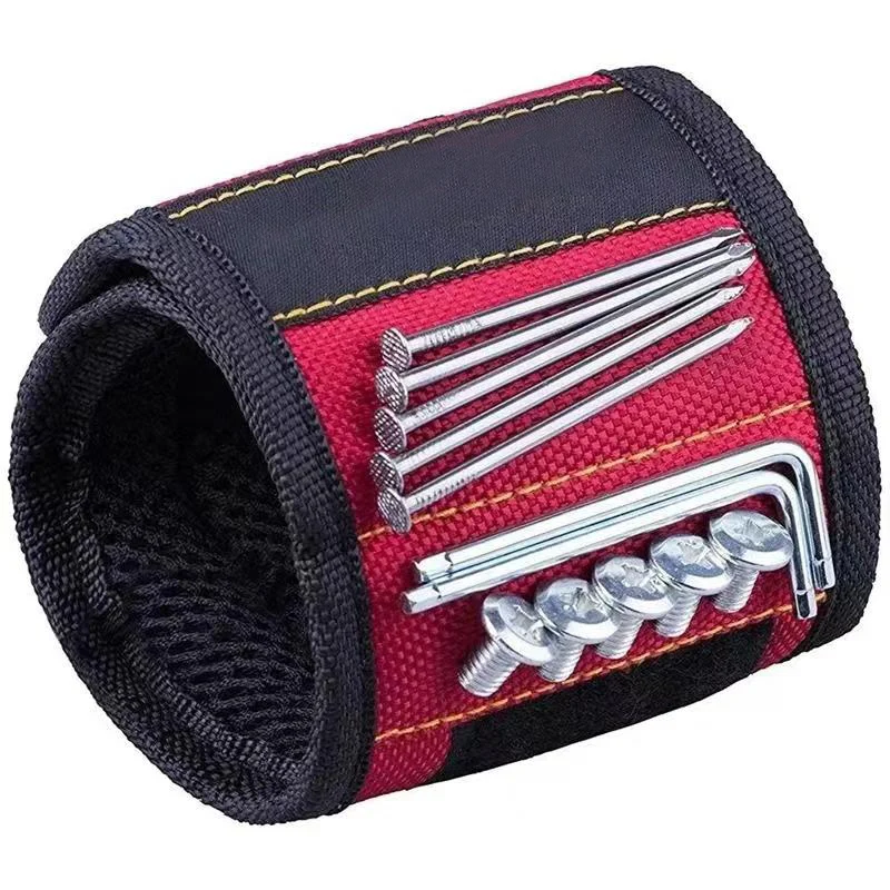 New Strong Magnetic Wristband Portable Tool Bag For Screw Nail Nut Bolt Drill Bit Repair Kit Organizer Storage