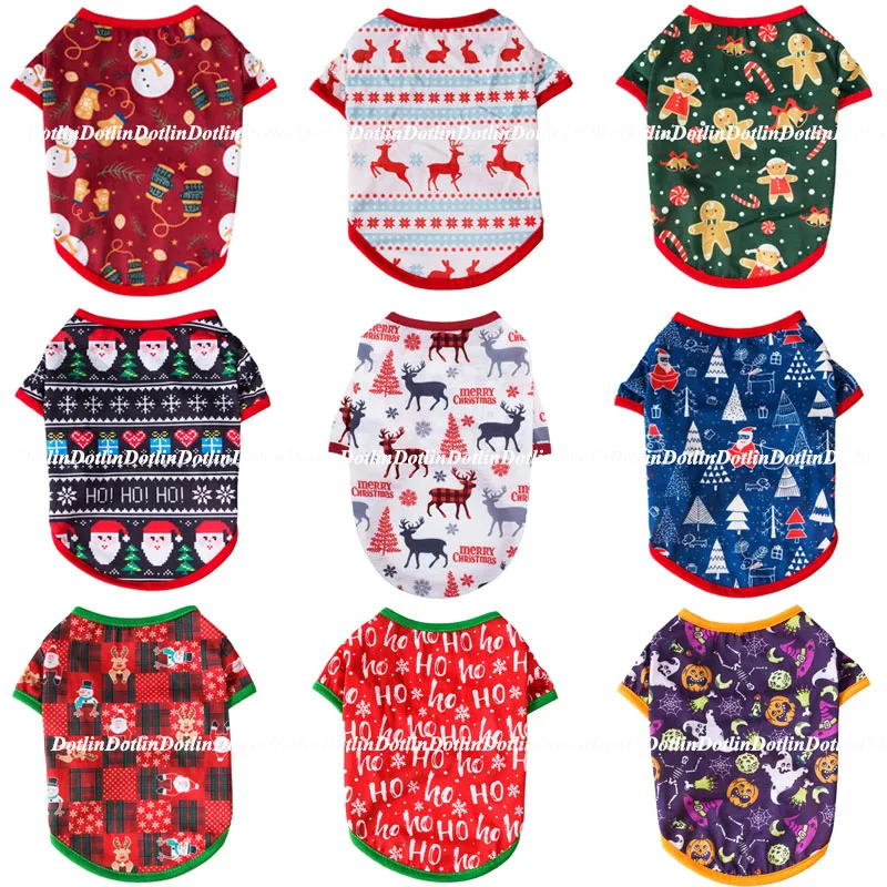 Christmas Dog Clothes Pet Clothing Vest For Small Dog Cat Puppy Outfit