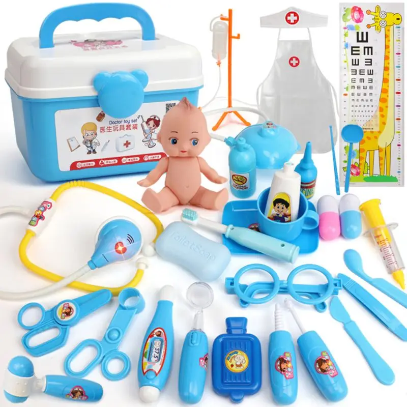 

26/31/39 Pcs Pretend Doctor Nurse Toy Kit Dentist Playset for Boys Girls Gifts