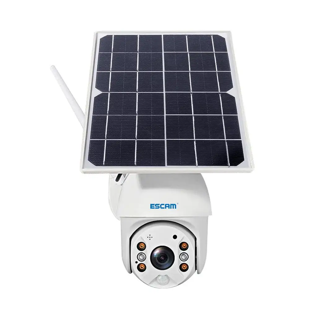 IP Camera ESCAM QF280 1080P Solar Waterproof Wireless Wifi PIR Alarm Night Vision PTZ IP Camera