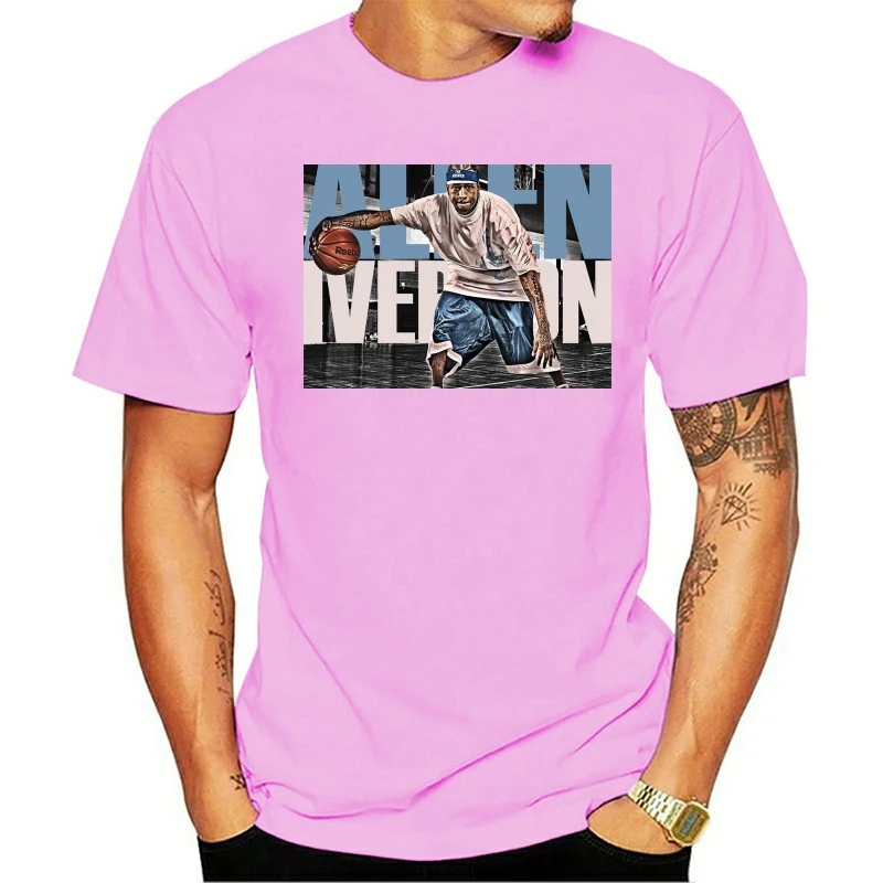 

t shirt Men The Streetball Allen Iverson Short Sleeve Funny Black funny novelty women