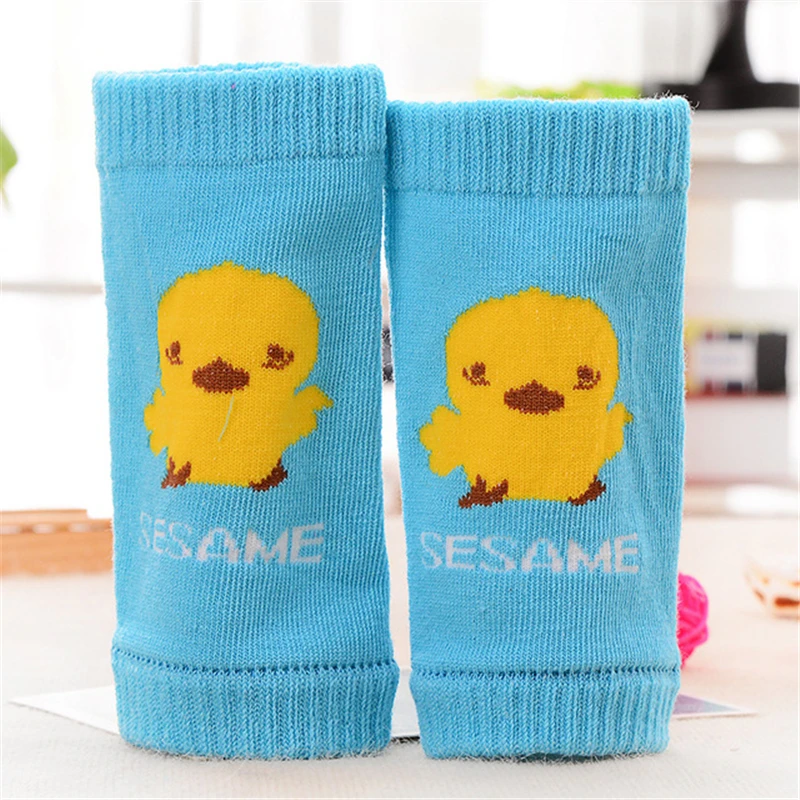 1 Pair Baby Toddler Leg Warmers Safety Crawling Elbow Cushion Infants Cartoon Knee Pads Protector Kids Cotton Sleeve D0240