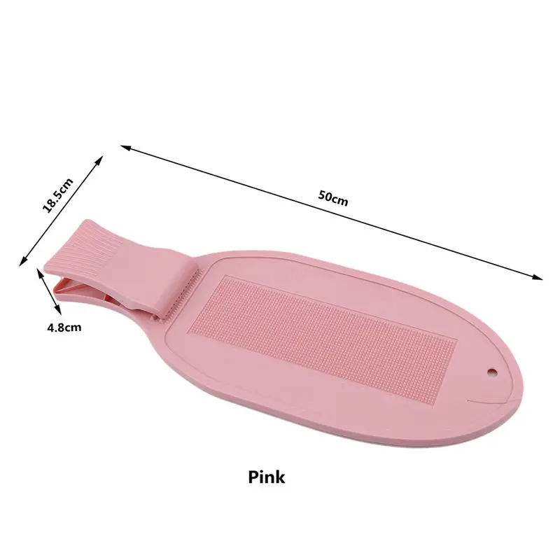 pink Противоскользящая фиксация рыбы разделочная доска Кухонные гаджеты нескользящий пластиковый разделочный блок с зажимом утолщенная фиксирующая пластина для уничтожения рыбы - Цвет: pink