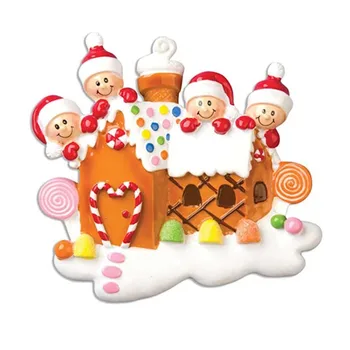 

2020 Diy Name Blessing Pvc Candy House Christmas Tree Pendant Christmas Decoration
