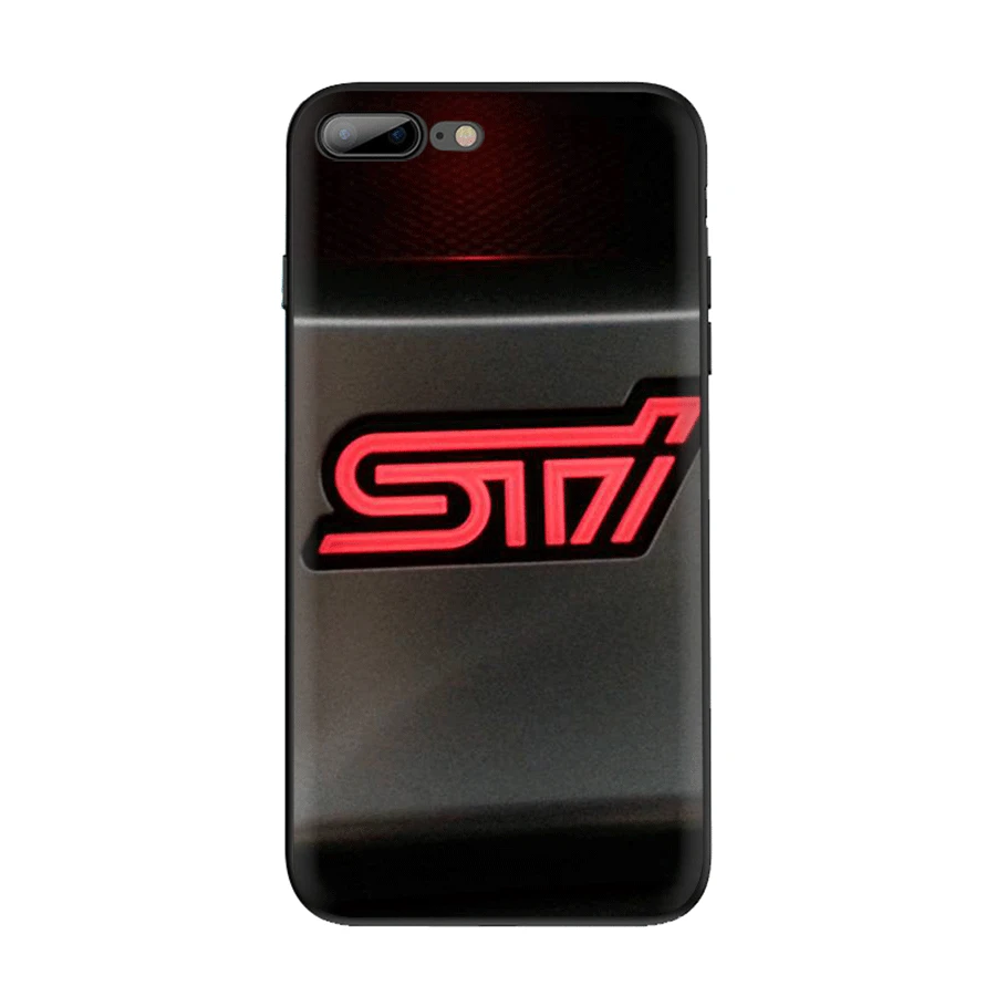 Чехол TPU для iPhone 11 Pro Max X XS XR iPhone 6 6s 7 8 Plus 5 se 5S чехол uxury автомобиль Subaru Sti логотип милый - Цвет: B7