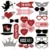 21-31pcs Funny Photo Booth Props DIY Mr Mrs Wedding Groom Bridal Party DIY Decorations Photobooth Mask Accessories Photo Props