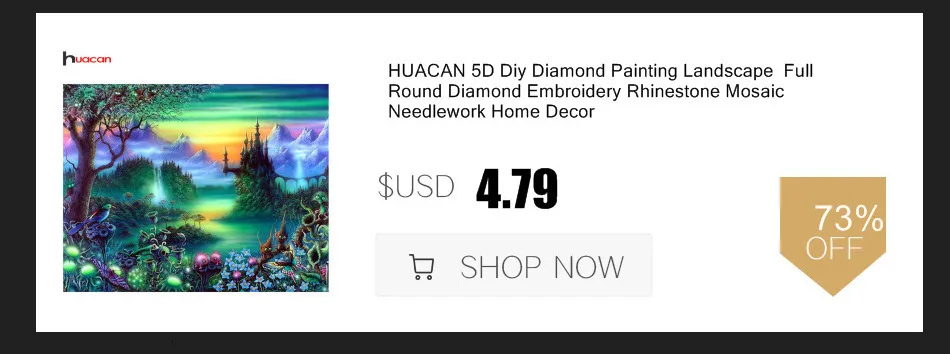 HUACAN 5D Diy алмазная живопись Пейзаж Зима полная дрель круглый домашний декор Daimond картина алмазной мозаики вышивка распродажа