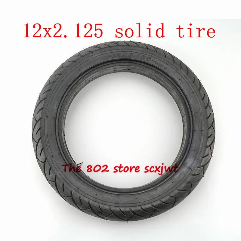 Size 12x2.125 Solid Tire 12 inch tubeless tyre 12*2.125 tire for 12" Hoverboard Self Balancing Electric Scooter Spare accessory