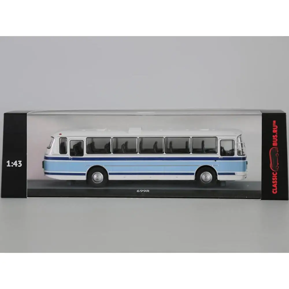Масштабная модель 699Р бело-голубой 1:43 Classicbus автобус игрушка ретро советский