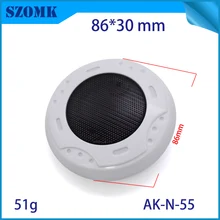 10 шт. 86*30 abs белый черный с черным пластиком круглой формы звукового коллектора инструмент распределительный корпус для корпуса монитора