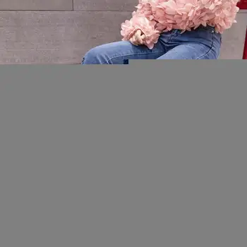 

Blue Side Stripe Jeans Slim Stretch Flare Denim Pants Beaded Nine Points Micro Bell Trousers