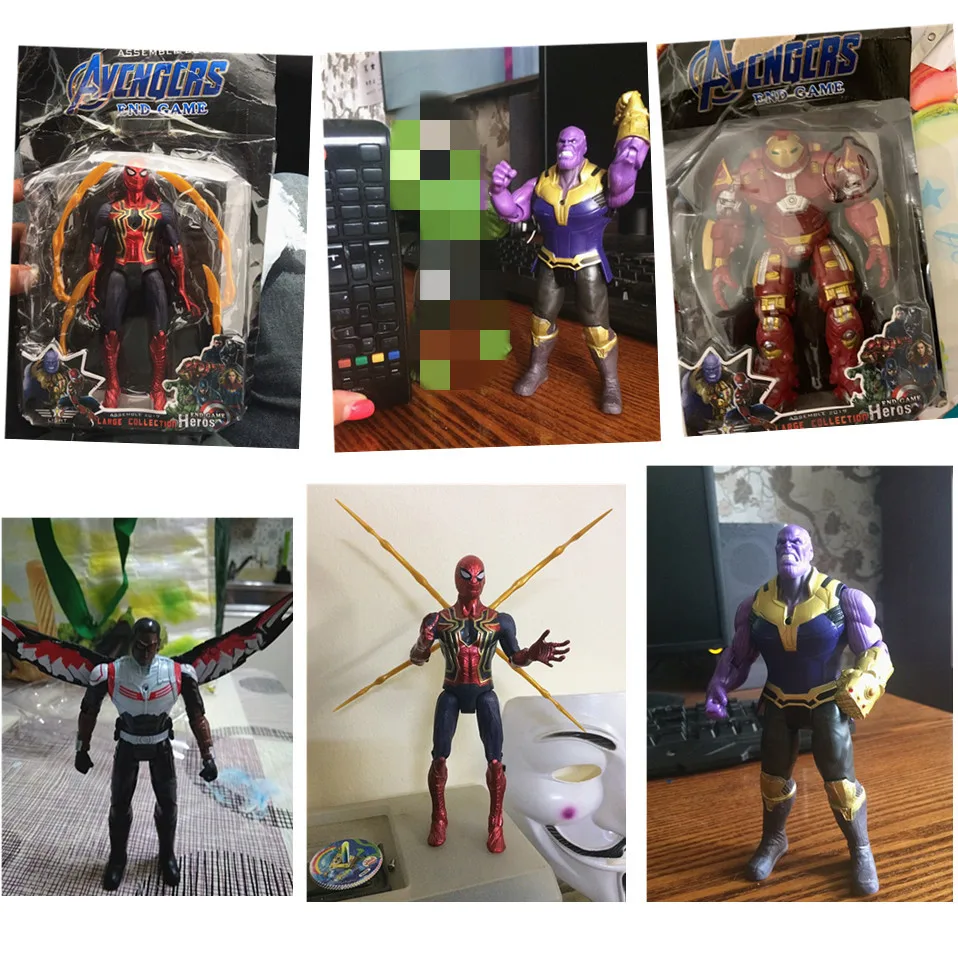 Фигурка marvel, Мстители, конечная игра, Капитан Америка/Железный человек/Человек-паук/Тор, супергерой, аниме, модель, игрушки для обновления