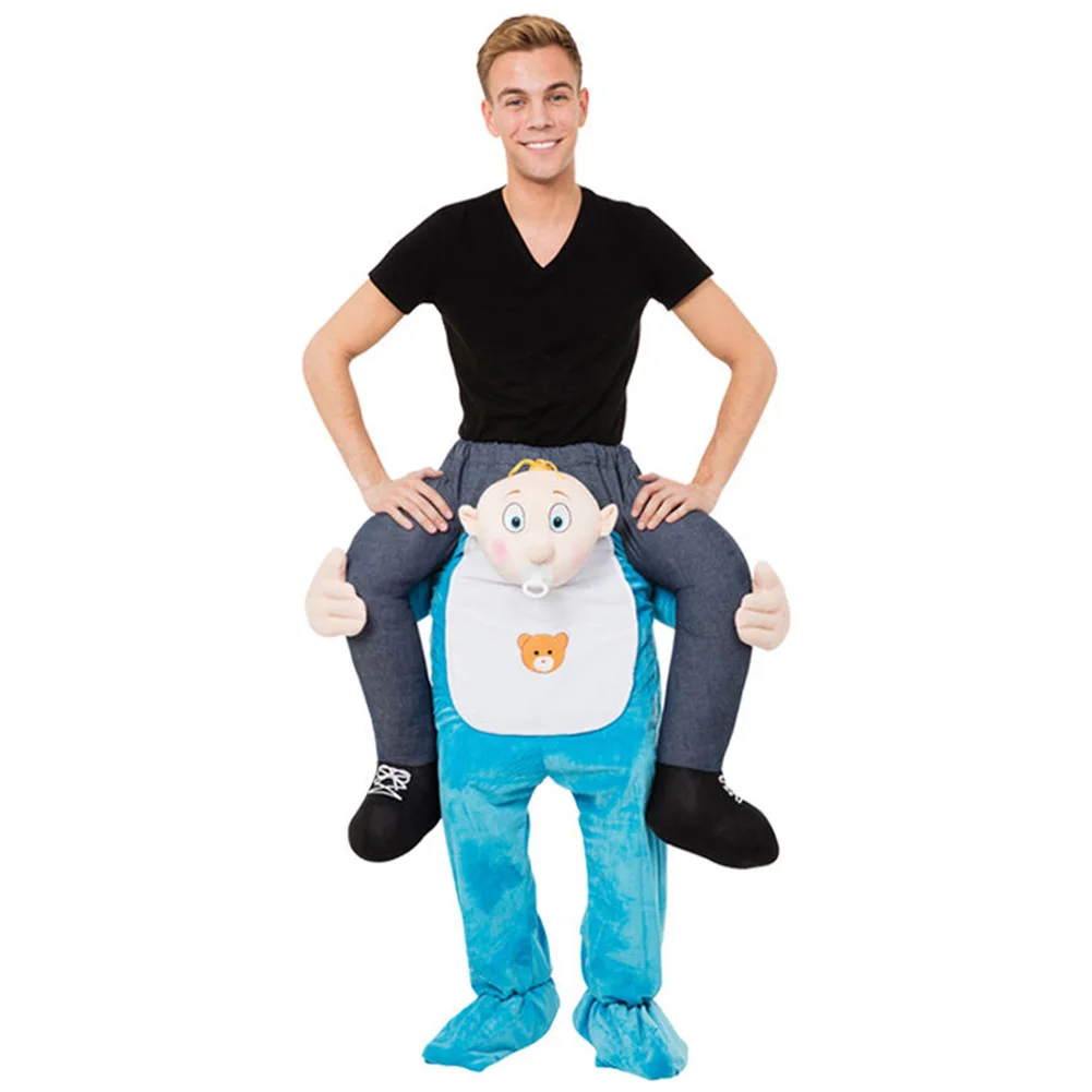 

Hot Halloween Bear Orangutan Pig Stuffed Carry Back Ride On Mascot Fancy Dress Up Party Costume Adult Outfit For Carry Pants CGU