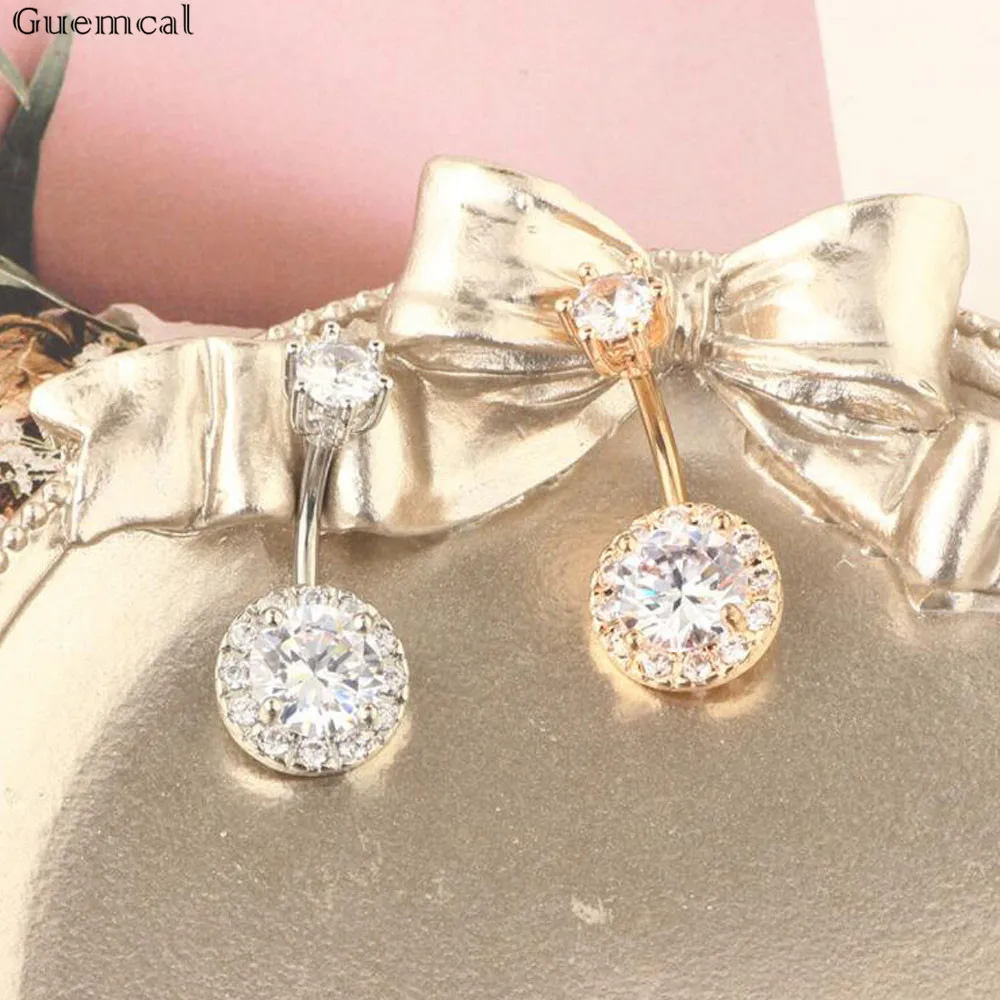 Piercing De Nombril : Barre Acier Chirurgical, Deux Boules Bicolores. – C-Bo