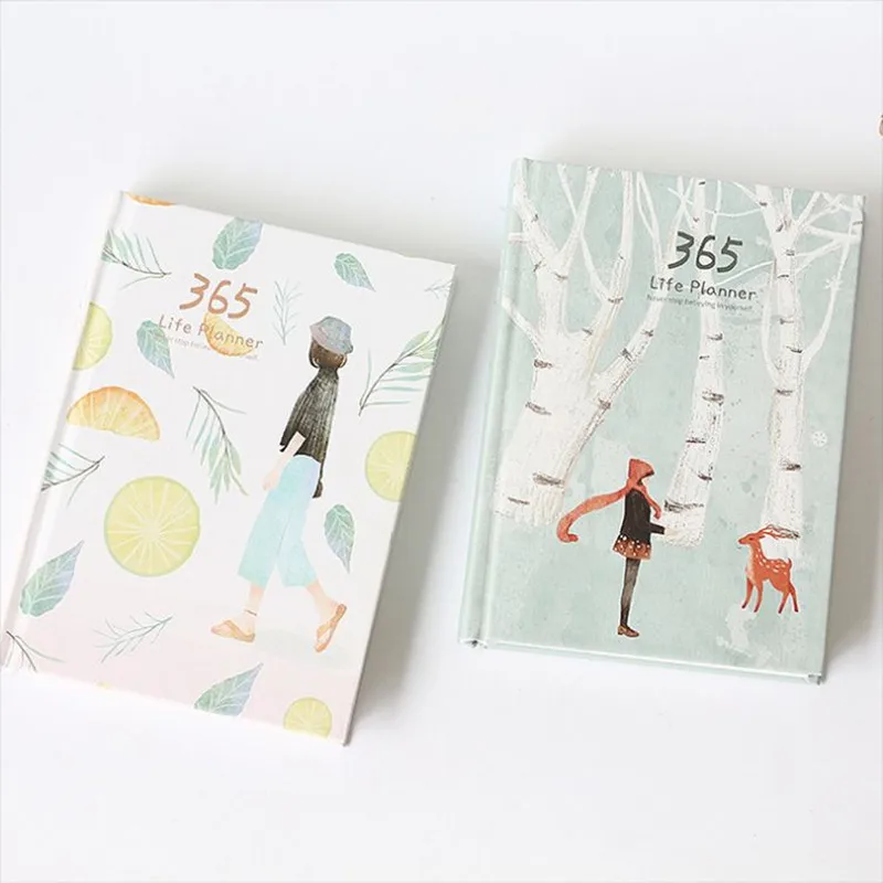 365 Day Planner Notebooks Simple Schedules Future Diary Organizer Students Office Personal Notebooks Stationery School Supplies a5 creative retro notebook business notepad journal diary personal planner notebooks line page stationery office school supplies