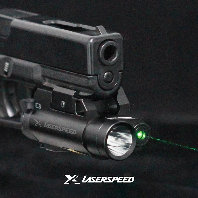 Laserspeed Охотничий Тактический лазерный светодиодный светильник в красный горошек, белый, стробоскопический фонарь, комбинированный прицел для винтовки и пистолета AR15 Glock военный