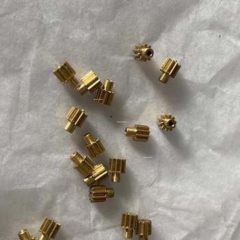 

Metal reduction copper gear 1mm Hole 0.3M 10T 10 Teeth (3.6mm outer diameter)