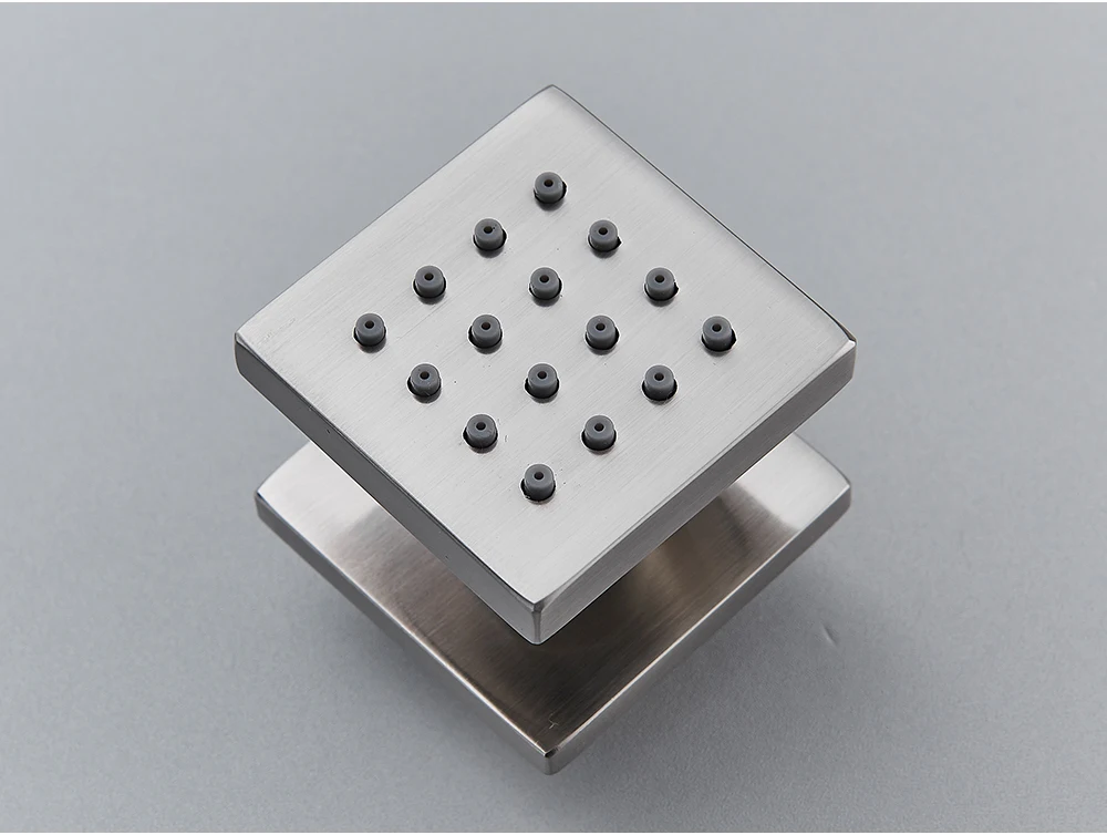 Chrome Black Brass Body Sprays Square Shower Spa Massage Body Jets Golden Concealed Shower Spray Head Faucet Accessory