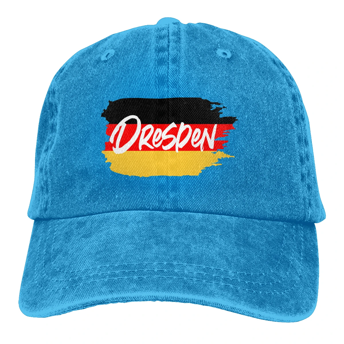 Дрезден Германия Флаг Casquette темно-синий унисекс Мужские Женские деним бейсболка с ремешком кепки Регулируемый Гольф папа шляпа