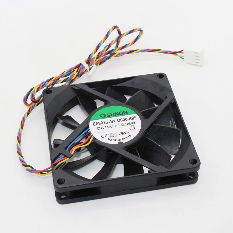 EF80151S1-Q000-S99 для SUNON 8015 12V 8CM 80mm четырехпроводной шасси PMW охлаждающий вентилятор |