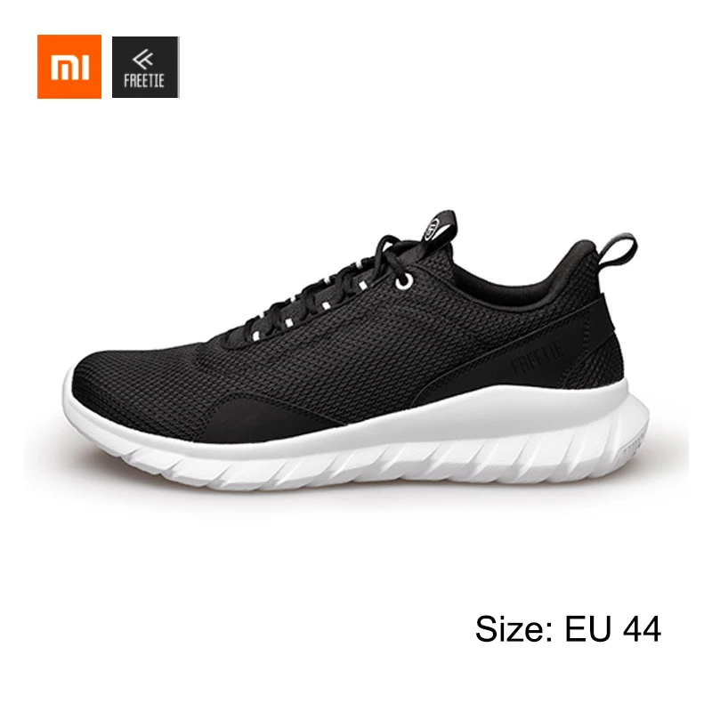 Black 44 Xiaomi FREETIE 39-44 размера плюс MIJIA спортивная обувь светильник дышащий вязаный город кроссовки для бега на открытом воздухе спортивная обувь - Цвет: Black 44