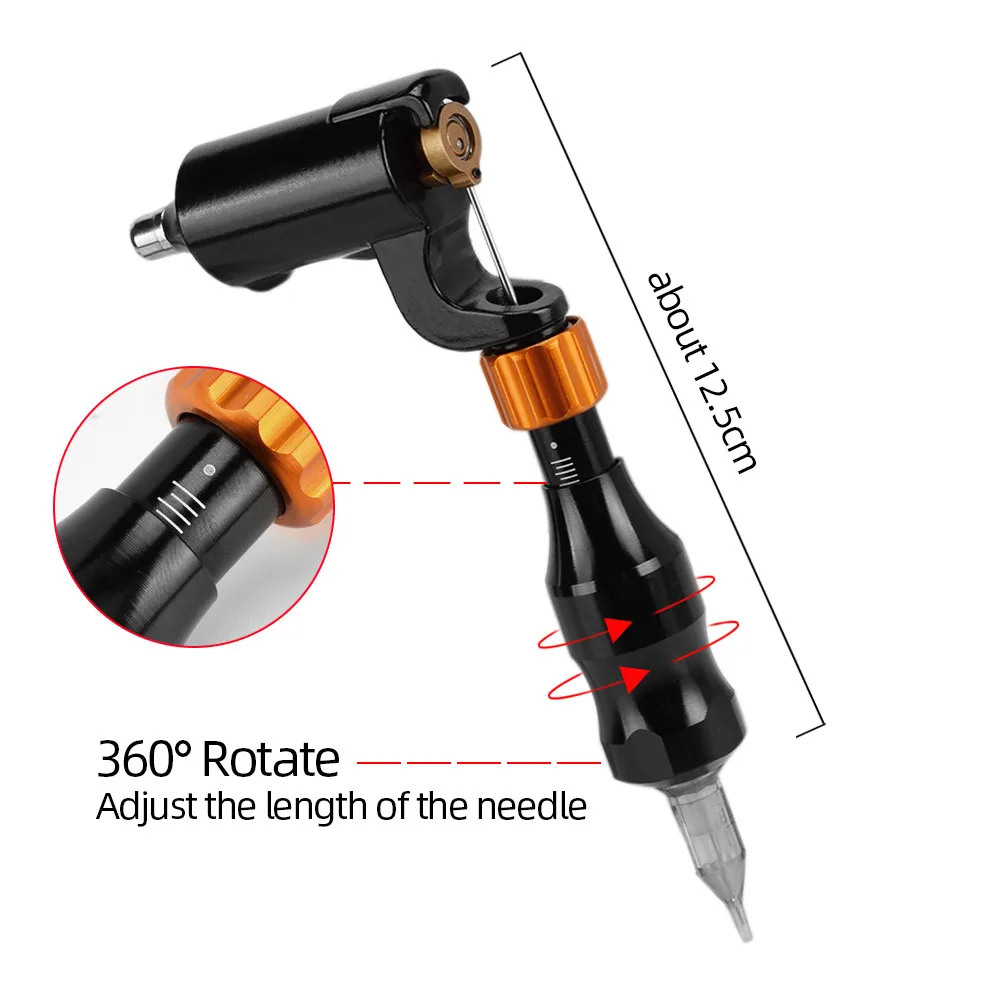 Atomus 1 шт. тату-пистолет l-образная машина Maquina De Tatuagem тату моторная гибридная тату-ручка профессиональная роторная тату-машинка