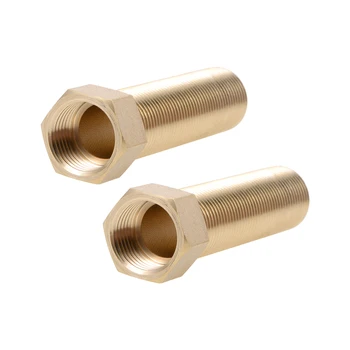 

uxcell Brass Threaded Pipe Fitting G1/2 Male x G1/2 Female Hex Bushing Adapter 90mm Length 2pcs