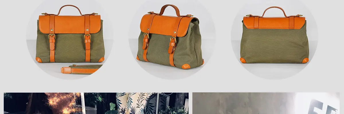 Manufacturers Wholesale New Style Japanese Style Single-shoulder Canvas Bag Contrast Color Canvas Haversack with Skeleton-skin C