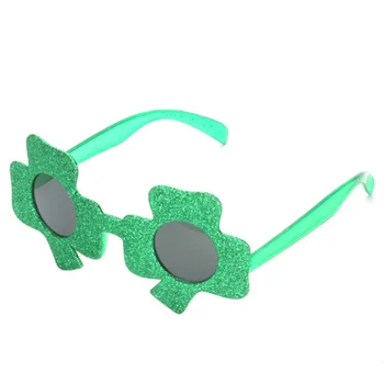 

6pcs Novel Funny Sunglasses Lightweight Party Festival DIY Decoration Plastic Ornaments Irish Holiday Dress Up Glasses