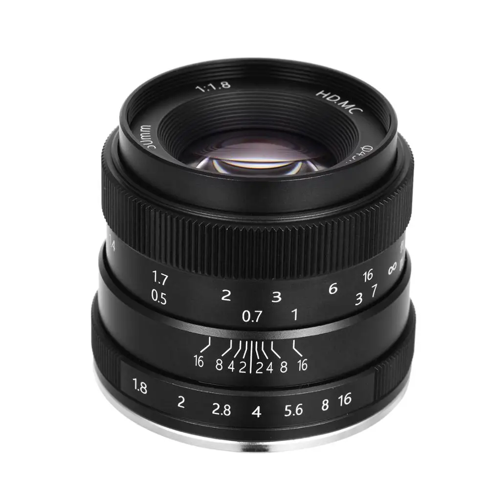 

Lightdow 50mm F1.8-F16 APS-C Manual Prime Camera Lens for SONY E Mount A6500 A6300 A6100 A6000 NEX-7 NEX-6 Olympus M4/3 FX Mount