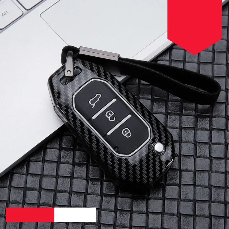 I-carbon black Чехол для автомобильных ключей из цинкового сплава, силикагель для Ford Edge Forte Morris, чехол для автомобильных ключей, умный держатель, чехол для ключей, набор автомобильных ключей, Новинка - Название цвета: I-carbon black