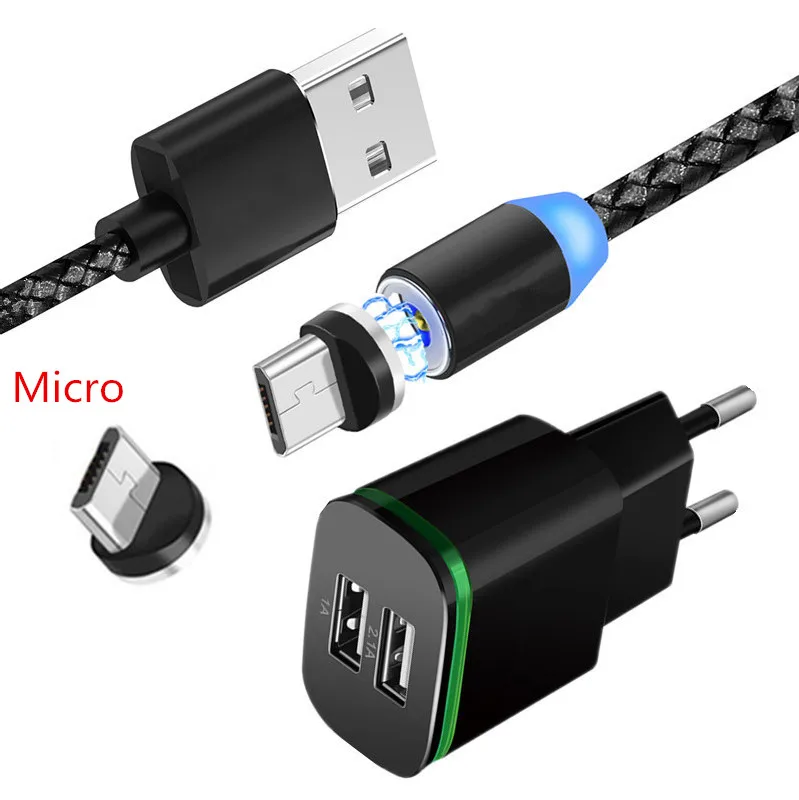 Магнитный кабель Micro USB для Samsung galaxy S7 A7 2018 A6 J6 J4 Xiaomi 7A Redmi 5 4X Note 6 Pro HTC One E9 M7 |