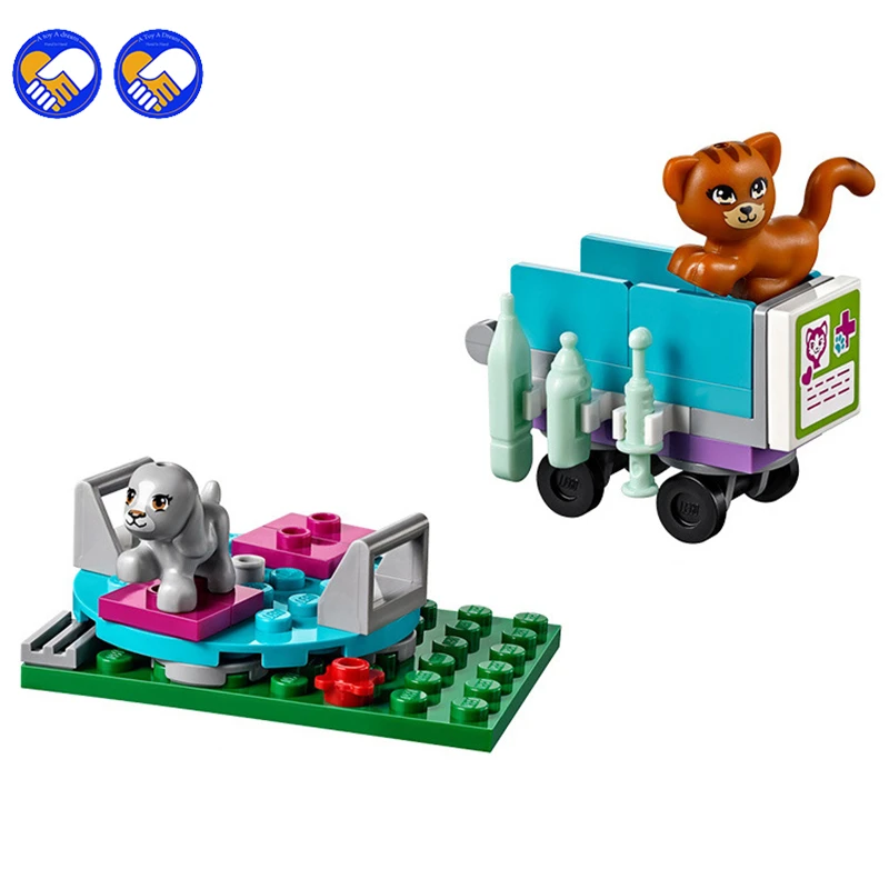 Cena 2016 nowy Bela 10537 203 sztuk Legoinglys przyjaciele Vet Clinic Model zestawy klocków budowlanych dziewczyny zestaw klocków zabawki dla dzieci