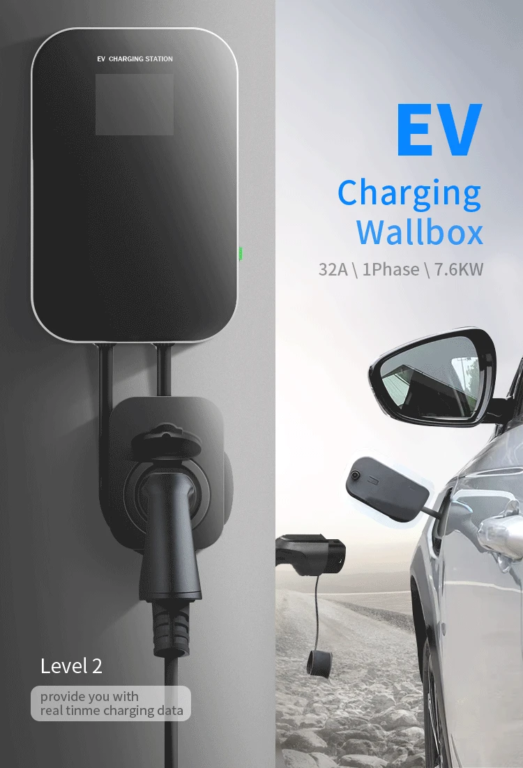 EV зарядное устройство EVSE Wallbox зарядная станция для электромобиля с разъемом типа