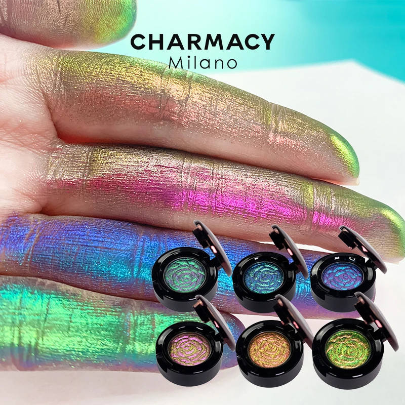 CHARMACY Insane Shifters Chameleon Eye Shadow High Pigment Quality Cosmetic Long Lasting Single Glitter Eyeshadow Eye Makeup 4