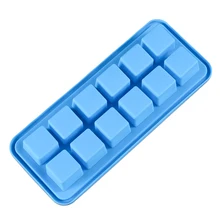 12 квадратной формы силиконовый лоток для льда Форма для изготовления мороженого замороженные формы кухонный инструмент CM121