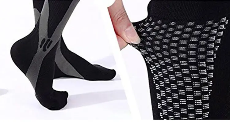 Compression Socks Men Women Running Basketball Cycling Medical Althetic Knee High Outdoor Nylon Anti-swelling Stretch Socks
